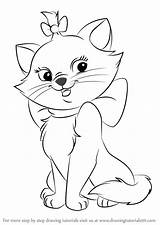 Aristocats Marie Draw Drawing Step Cartoon Disney Drawings Pages Coloring Learn Cat Easy Princess Drawingtutorials101 Para Desenhos Tutorials Choose Board sketch template