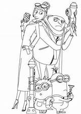 Despicable Coloring Pages Minions Printable Minion Animation Moi Moche Et Agnes Movies Drawing Méchant Getdrawings Drawings Popular sketch template