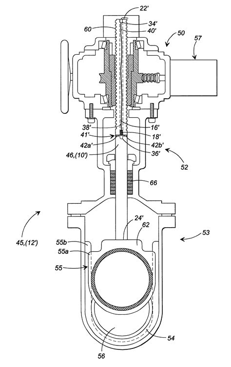 patent  permanently instrumented actuated valve assembly  internally gauged