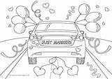 Married Just Colouring Pages Wedding Activity Become Member Log sketch template