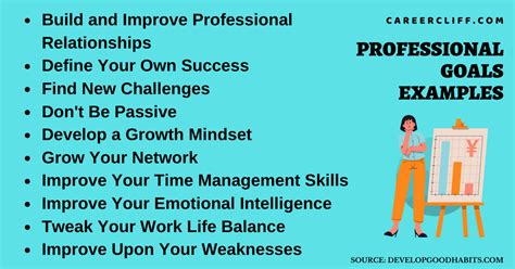 professional goals examples work performance review careercliff