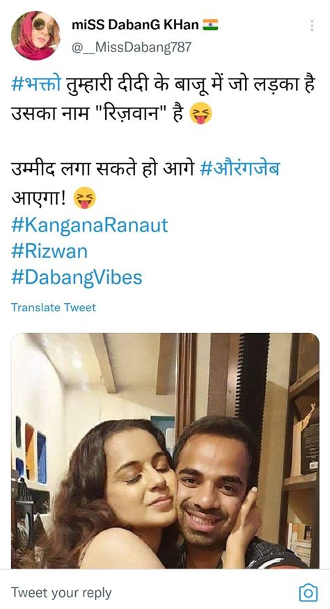 kangana ranaut s pictures with her manager rizwan shared with false
