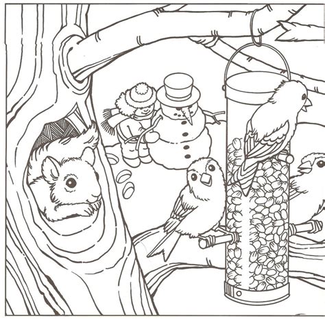 winter coloring pages  adults coloring home