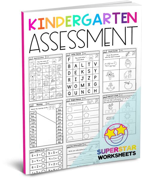 print   kindergarten assessment pack       year