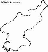 Korea Peninsula Worldatlas Atlas Represents Occupies Pointing Downloaded sketch template
