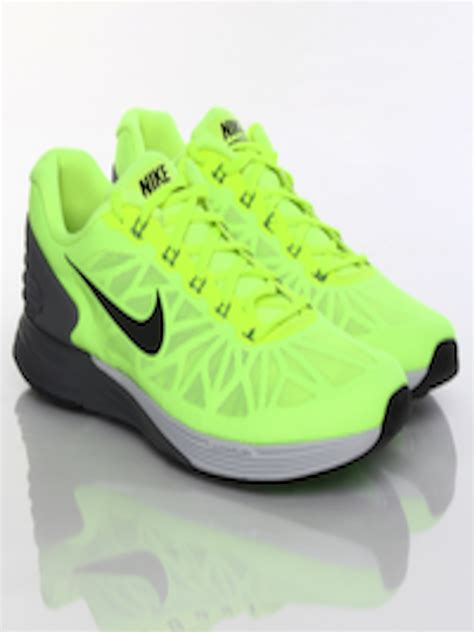 buy nike men fluorescent green lunarglide  running shoes sports