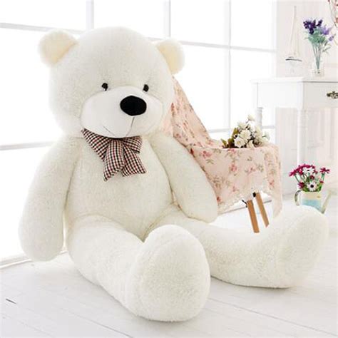giant white teddy bear big huge kids stuffed animal large soft