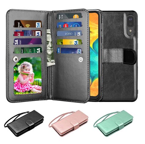 galaxy  case samsung  wallet case njjex luxury pu leather  card slots holder
