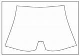 Underpants Colouring sketch template