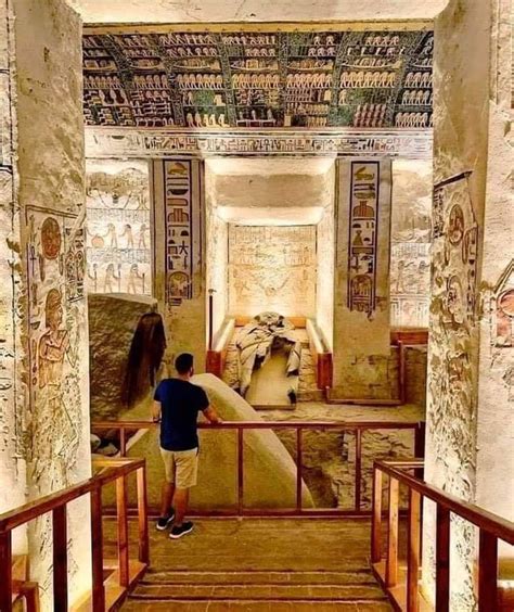 inside the tomb of ramses vi in luxor could you imagine