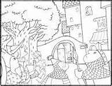 Courtyard Coloring Designlooter Looked Fell Stopped Everyone Piece Into Large sketch template
