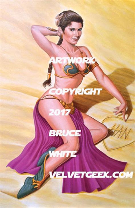 Star Wars Princess Leia Bikini Sexy Slave Girl Pin Up Art