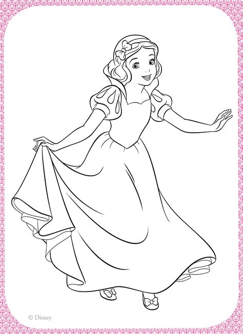 walt disney coloring pages princess snow white karakter walt disney