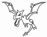 Aerodactyl Ptera Pokémon Kolorowanka Stampare sketch template