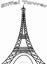 Eiffel Tower Coloring Pages Kids Printable Paris Cool2bkids Mandala Drawing Book Colouring Eifel Monuments Cricut Line Getdrawings Patterns Towers sketch template