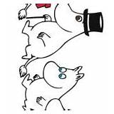 Moomins Pages Coloring Print Color sketch template