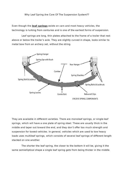 leaf spring  core   suspension system   aronmillet issuu