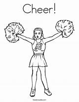 Cheerleader Cheerleading Cheer Pom Ausmalbild sketch template
