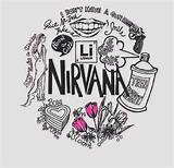 Nirvana Bands Coloring Grunge Drawing Tattoo Picsart Drawings Cobain Kurt Posters Amazing Template Jane Sketch Doe sketch template