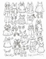 Doll Paper Coloring Dolls Valentine Pages Color Printable Miss Missy Kids Template Print Choose Board Valentines sketch template