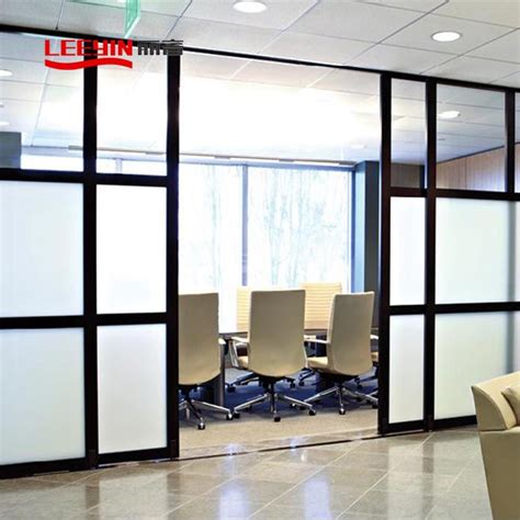 Aluminium Frame Glass Partition For Offices Leeyin Acoustics