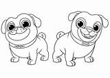 Bingo Rolly Coloring Dog Puppy Pals Pages Printable Kids sketch template