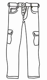 Lineart Trousers sketch template