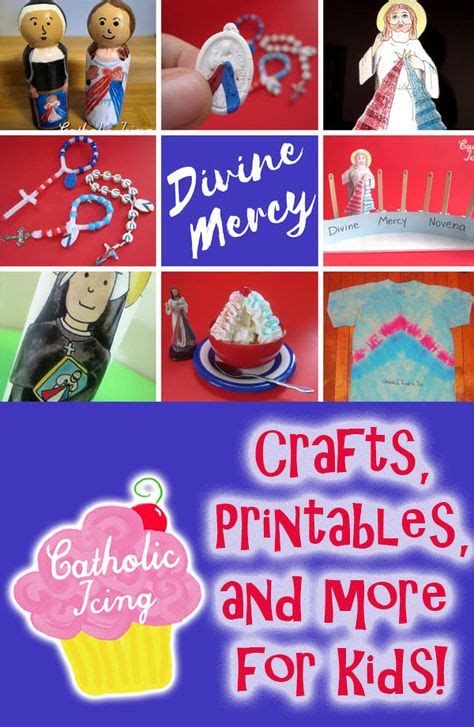 divine mercy jesus crafts  kids images   divine