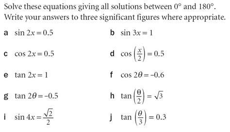 solving trig equations worksheet  pre calculus tessshebaylo