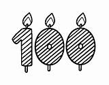 100 Years Old Coloring Birthday Coloringcrew sketch template