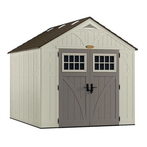 suncast tremont  ft   ft double wall resin shed  home depot canada