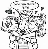 Dork Diaries Coloring Pages Bff Nikki Cute Friend Print Colouring Friends Book Characters Printable Dorks Books Why Make Sheets Diary sketch template