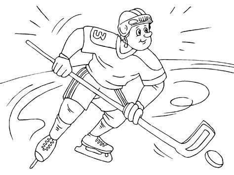 hockey coloring pages printable  printable word searches