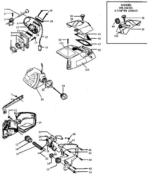 craftsman craftsman gasoline chain saws parts model  sears partsdirect