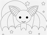 Bat Outline Coloring Pages Kids Cute Color Printable Ball Drawing Drawings Getdrawings Getcolorings Print Comments Popular Coloringhome sketch template