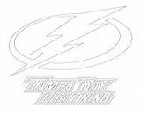 Tampa Bay Lightning Logo Coloring Pages Nhl Hockey Sport Choose Board sketch template