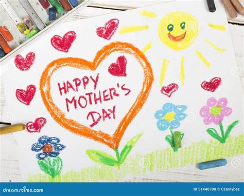 happy mothers day card stock illustration illustration  kids