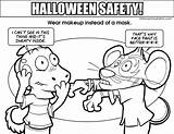Safety Halloween Coloring Pages Medium Resolution Elementary Getdrawings sketch template