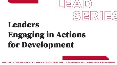 lead series leadership  community engagement