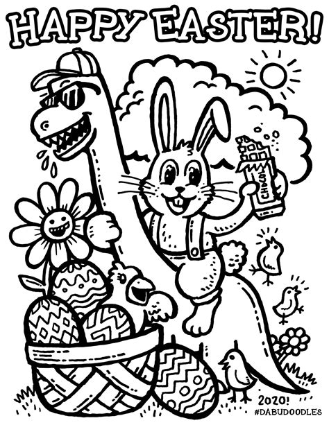 happy easter coloring page dabu doodles