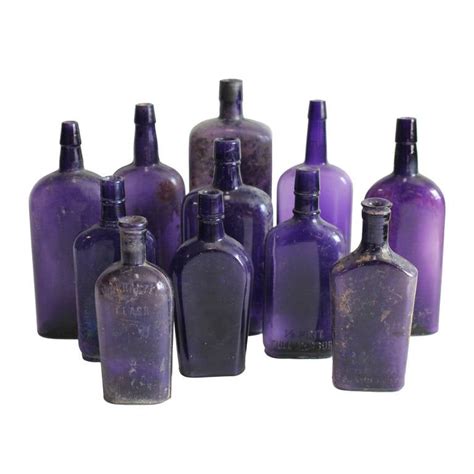 1800s American Whiskey Purple Glass Bottles At 1stdibs 1800s Glass