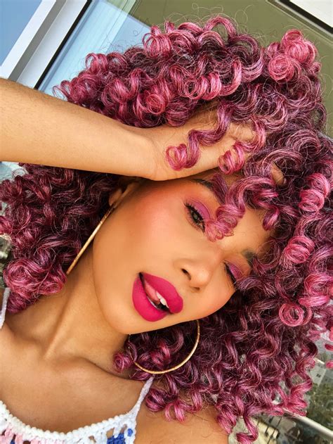 fenty beauty candy venom dyed curly hair curly hair styles naturally