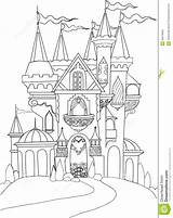 Castle Coloring Pages Disney Palace Color Fairy Tale Book Princess Drawing Google Colouring Eclipse Mitsubishi Stock Painting Sheets Castles Fairytale sketch template