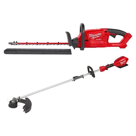 milwaukee  fuel    lithium ion cordless brushless hedge trimmer  string trimmer