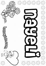 Natalie Nayeli Coloring Pages Color Hellokids Print Names Girls Posters sketch template