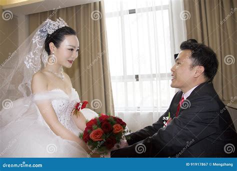 portrait of chinese bride and groom stock image image of bridal