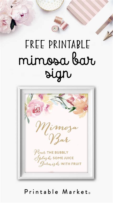mimosa bar  printable printable world holiday