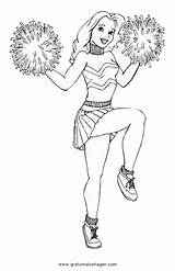 Cheerleader Tanz Malvorlage Ausmalen sketch template