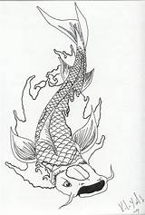 Fish Scary Beautiful Getdrawings Drawing sketch template