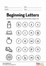 Beginning Worksheet Letters Foundational Kidpid sketch template